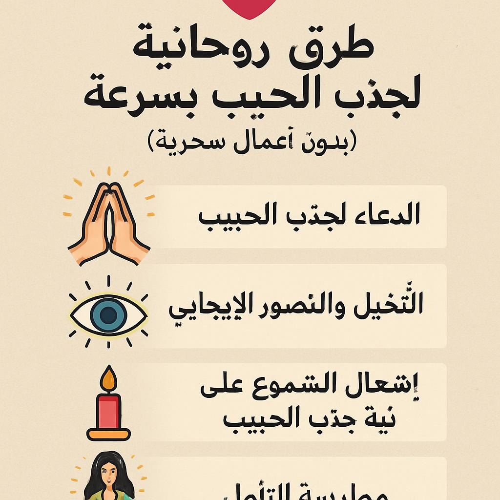 طرق روحانية لجذب الحبيب بسرعة (بدون أعمال سحرية) 