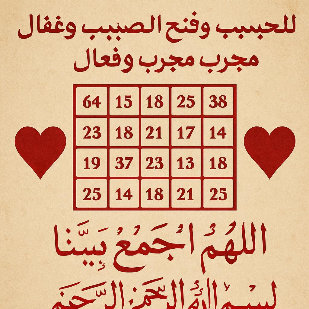 أقوى طلسم مغربي لجلب الحبيب وفتح النصيب مجرب وفعال