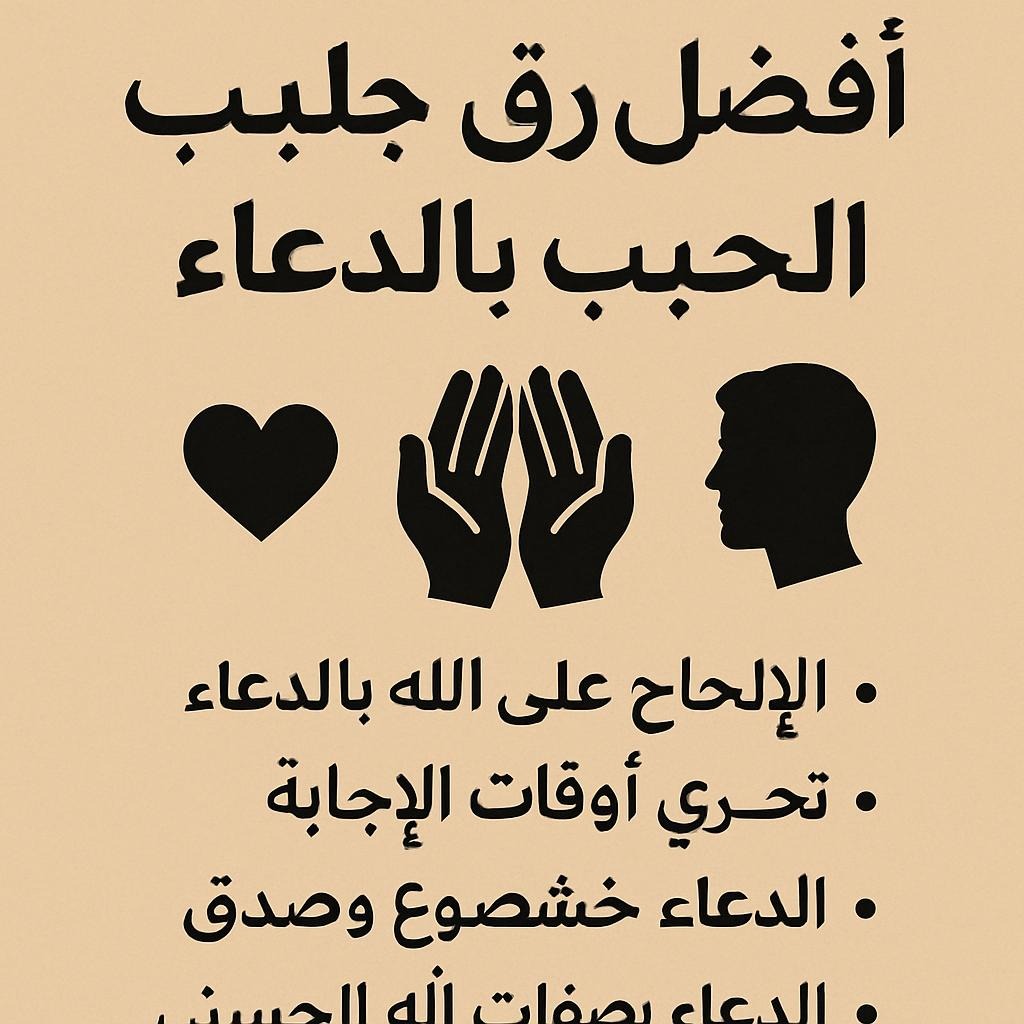 أفضل طرق جلب الحبيب بالدعاء